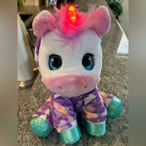 Girl’s FurReal Sweet Jammiecorn Unicorn
Interactive Plush Light-Up Toy Rainbow